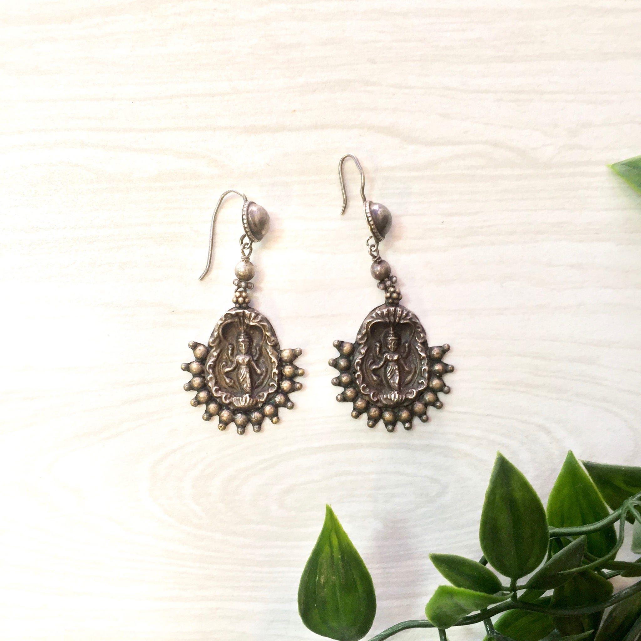 Sterling Silver Goddess Earrings | Vintage Goddess Earrings | Sterling Silver Jewelry | Dangle Earrings |Vintage Earrings|Statement Jewelry
