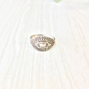 Vintage Sterling Silver Ring | Tribal Design | Silver Ring | Sterling Silver | Vintage Jewelry | Tribal Jewelry | Gift Idea | Simple Ring