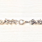 Vintage Sterling Silver Necklace | Statement Jewelry | Vintage Necklace | Thick Chain | Disk Necklace | Link Necklace | Vintage Jewelry