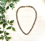 Vintage Sterling Silver Necklace | Statement Jewelry | Vintage Necklace | Thick Chain | Disk Necklace | Link Necklace | Vintage Jewelry