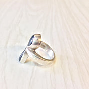 Vintage Sterling Silver Ankh Ring with Black Onyx | Egyptian Jewelry | Statement Ring | Ankh Jewelry | Holiday Gift Idea | Black Ring |