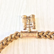 Antique Victorian Mourning Hair Jewelry 10 Karat Gold | Antique Mourning Jewelry | Binocular Pendant | Victorian Jewelry | Antique Necklace