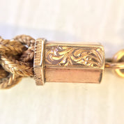 Antique Victorian Mourning Hair Jewelry 10 Karat Gold | Antique Mourning Jewelry | Binocular Pendant | Victorian Jewelry | Antique Necklace