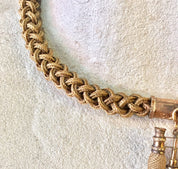 Antique Victorian Mourning Hair Jewelry 10 Karat Gold | Antique Mourning Jewelry | Binocular Pendant | Victorian Jewelry | Antique Necklace