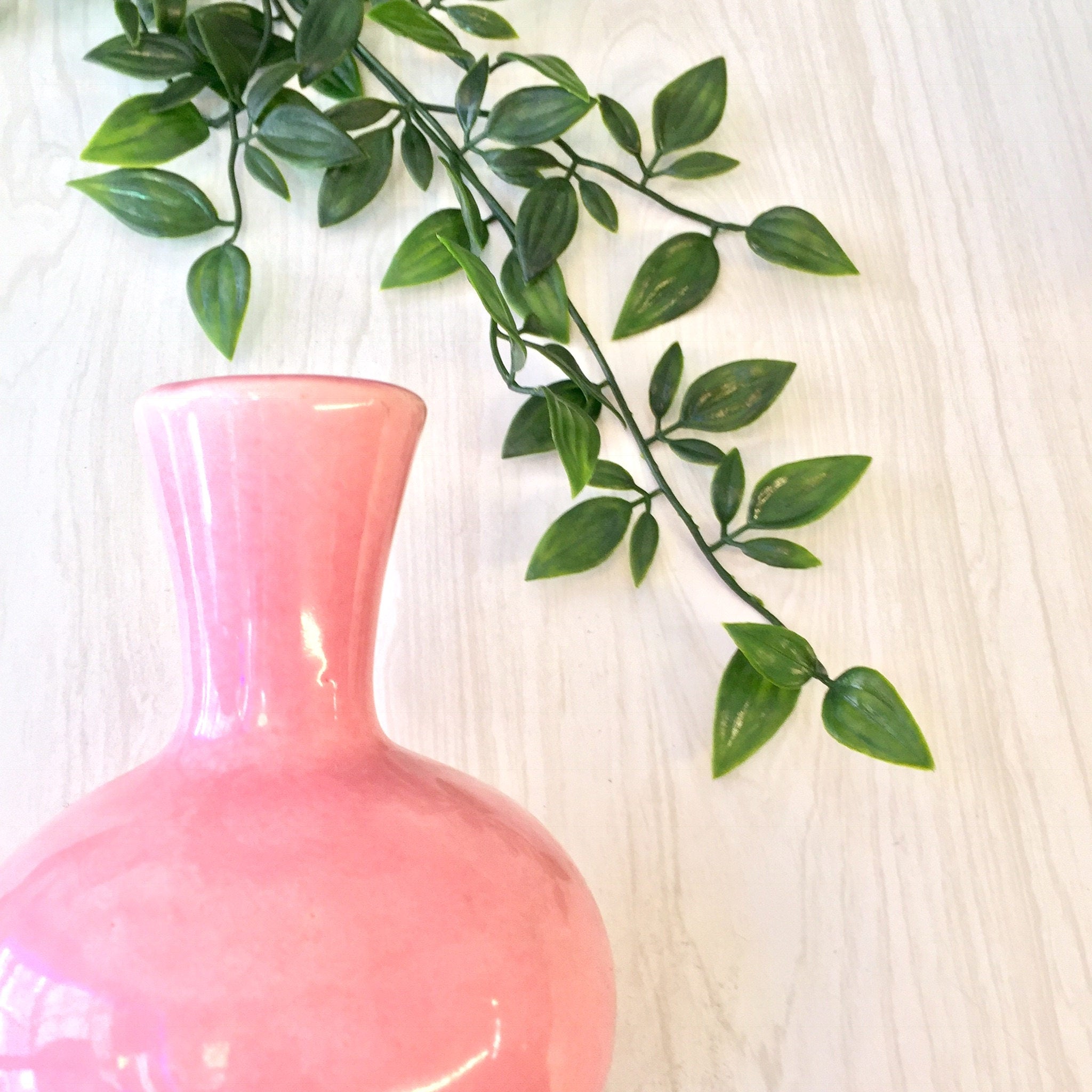 Ceramic Pink Vase | Pink Home Decor | Bubblegum Pink | Small Vase | Table Vase | Vintage Home Decor | Pink | Vase | Flower Vase | Glazed