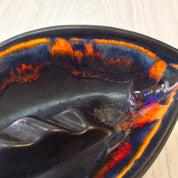 Mid Century Modern Royal Haeger Ashtray | Glazed Ceramic Ash Tray | MCM Home Decor | Black Ashtray | Mid Century Home Decor | Matte |