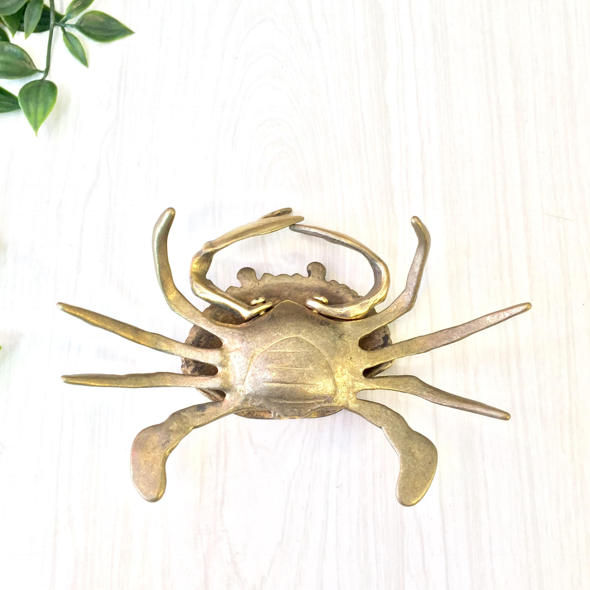 Brass Crab Trinket Box | Brass Ash Tray | Crab Ashtray | Vintage Home Decor | Vintage Brass Crab | Jewelry Box | Catch All Dish | Ash Tray