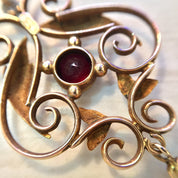 10 Karat Gold Antique Pendant with Fresh Water Pearl and Amethyst | 10K Gold Pendant | Antique Jewelry | Fresh Water Pearl | Purple Stone |