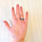 Vintage Silver Ring | Vintage Jewelry | Sterling Silver Ring | Turquoise Jewelry | Turquoise Stone | Southwestern Ring | Blue | Silver |