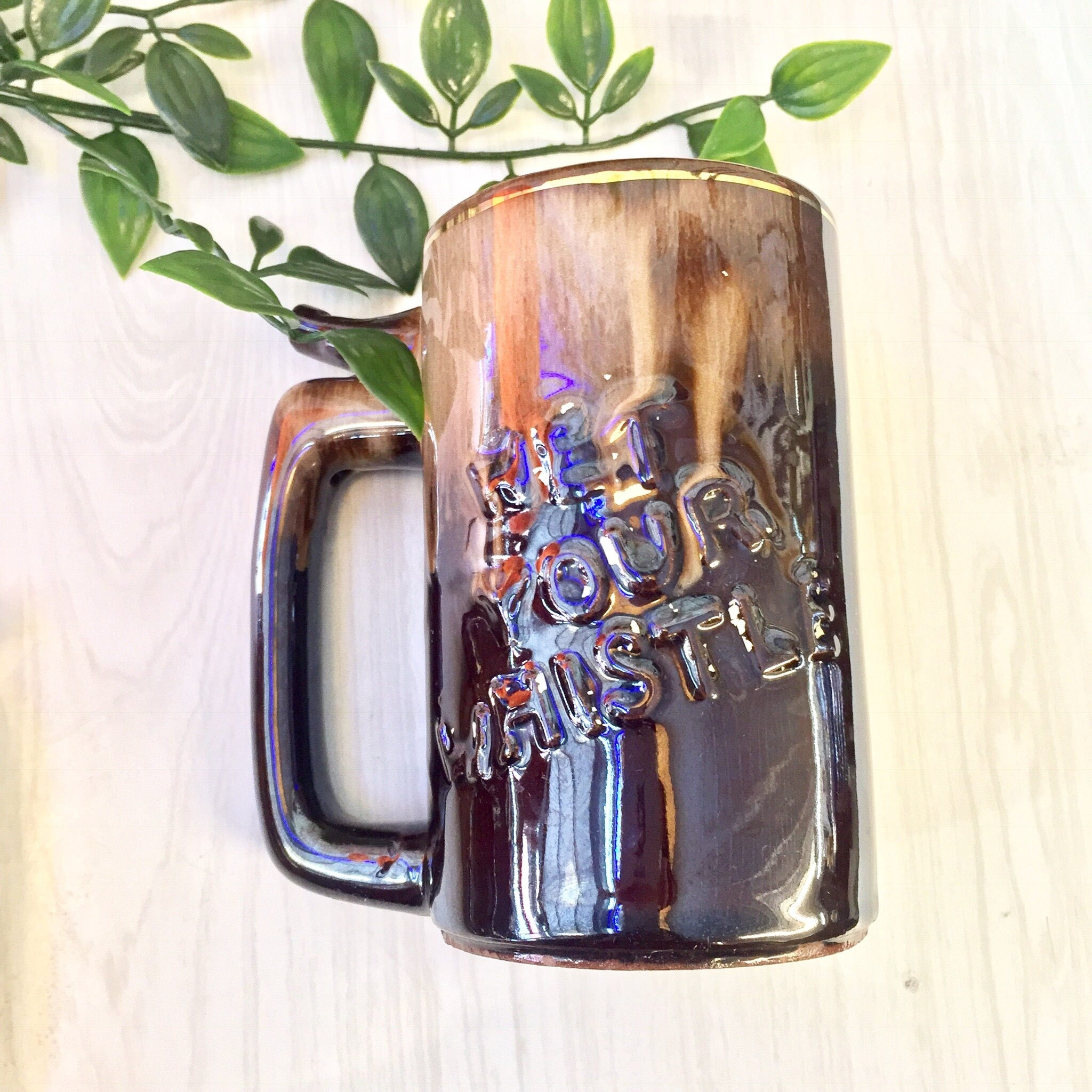 Vintage Whistle Mug | Whistle For Your Beer | Wet Your Whistle | Ceramic Mug | Vintage Home Decor | Retro Kitchen Decor | Beer Stein | Mug