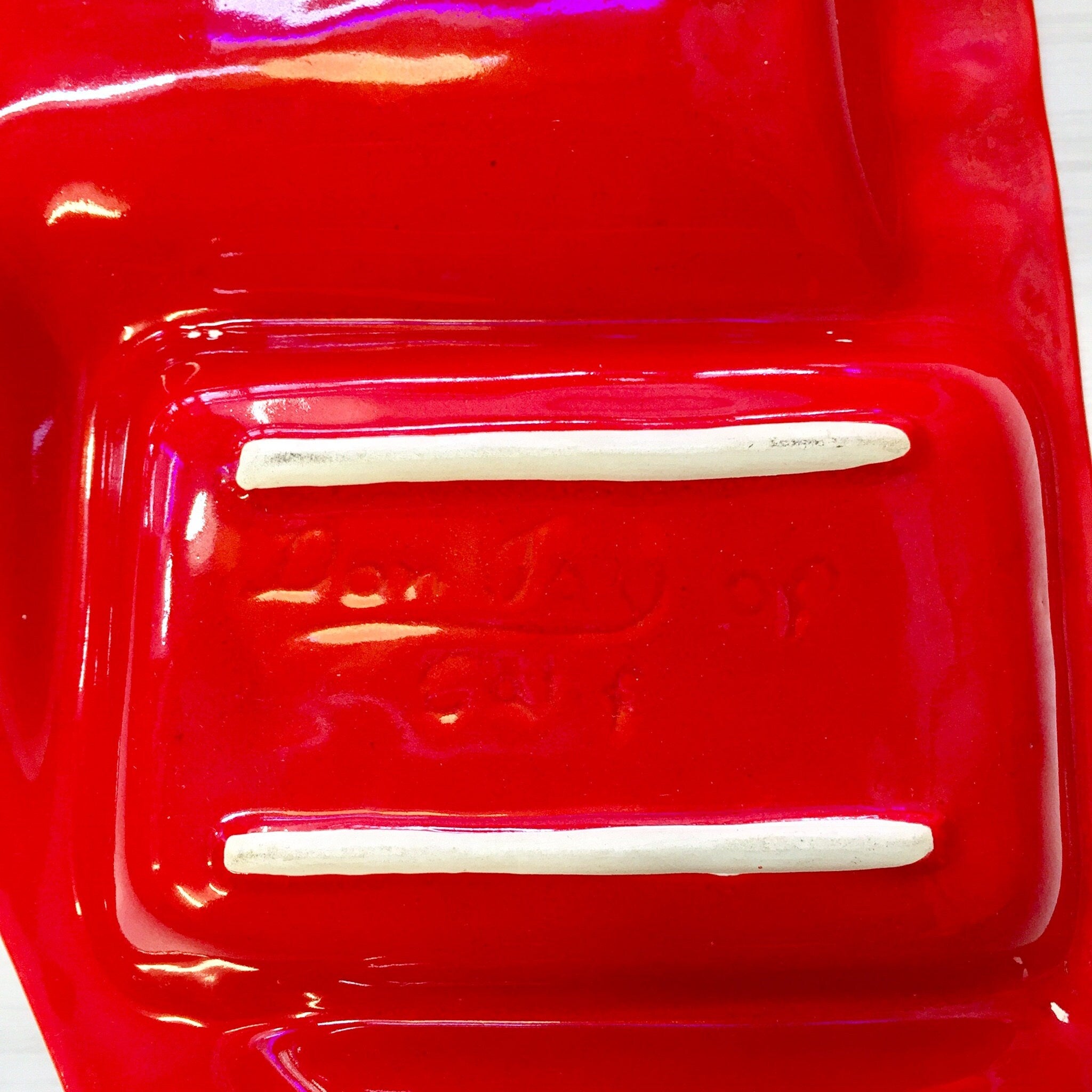 Vintage Red Ashtray | Don Jay Ceramics | Vintage Home Decor | MCM | Midcentury Modern | Ashtray | Catch All Dish | Lidded Ashtray | Red