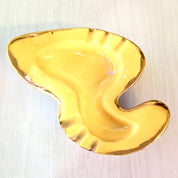 Pair of Midcentury Modern Ash Trays | MCM Ash Tray | Yellow Ashtrays | Midcentury Modern Home Decor | Yellow | Table Ashtray| Catch All Dish