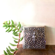 Sterling Silver Jewelry Box | Asian Sterling Silver Box | Trinket Box | Buddha Trinket Box | Thai Goddess Box | Engraved Sterling Silver |