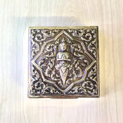Sterling Silver Jewelry Box | Asian Sterling Silver Box | Trinket Box | Buddha Trinket Box | Thai Goddess Box | Engraved Sterling Silver |
