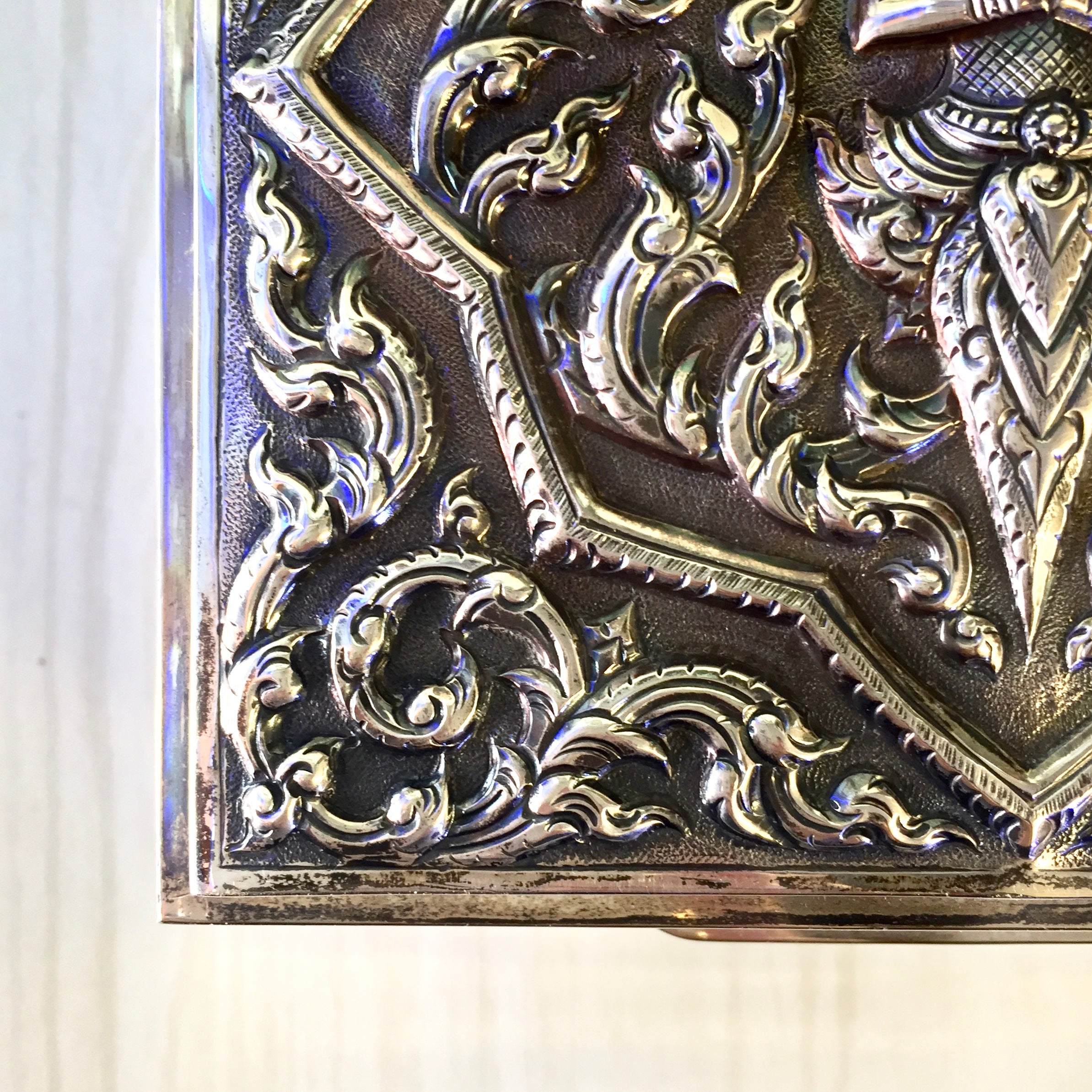 Sterling Silver Jewelry Box | Asian Sterling Silver Box | Trinket Box | Buddha Trinket Box | Thai Goddess Box | Engraved Sterling Silver |