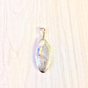 Vintage Silver Pendant | Puffy Etched Locket | Sterling Silver Locket | Vintage Locket | Etched Silver | Locket | Necklace | Pendant |Etched