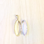 Vintage Silver Pendant | Puffy Etched Locket | Sterling Silver Locket | Vintage Locket | Etched Silver | Locket | Necklace | Pendant |Etched
