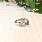 Vintage Silver Ring | Blue Topaz Ring | Vintage Jewelry | Blue Topaz | Blue Jewelry | Sterling Silver Ring | Engagement Ring | Promise Ring