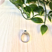 Vintage Silver Ring | Blue Topaz Ring | Vintage Jewelry | Blue Topaz | Blue Jewelry | Sterling Silver Ring | Engagement Ring | Promise Ring