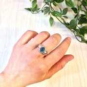Vintage Silver Ring | Blue Topaz Ring | Vintage Jewelry | Blue Topaz | Blue Jewelry | Sterling Silver Ring | Engagement Ring | Promise Ring