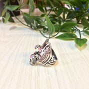 Vintage Silver Ring | Vintage Jewelry | Eagle Ring | Skull Ring | Biker Jewelry | Biker Ring | Sterling Silver | Eagle and Skull | Statement