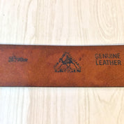 Vintage Leather Belt | Leegin Leather | Leegin Belt | Brown Leather belt | Brass Buckle | Mushroom Belt | Hippie | Bohemian | Tooled Belt |