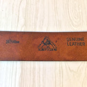Vintage Leather Belt | Leegin Leather | Leegin Belt | Brown Leather belt | Brass Buckle | Mushroom Belt | Hippie | Bohemian | Tooled Belt |