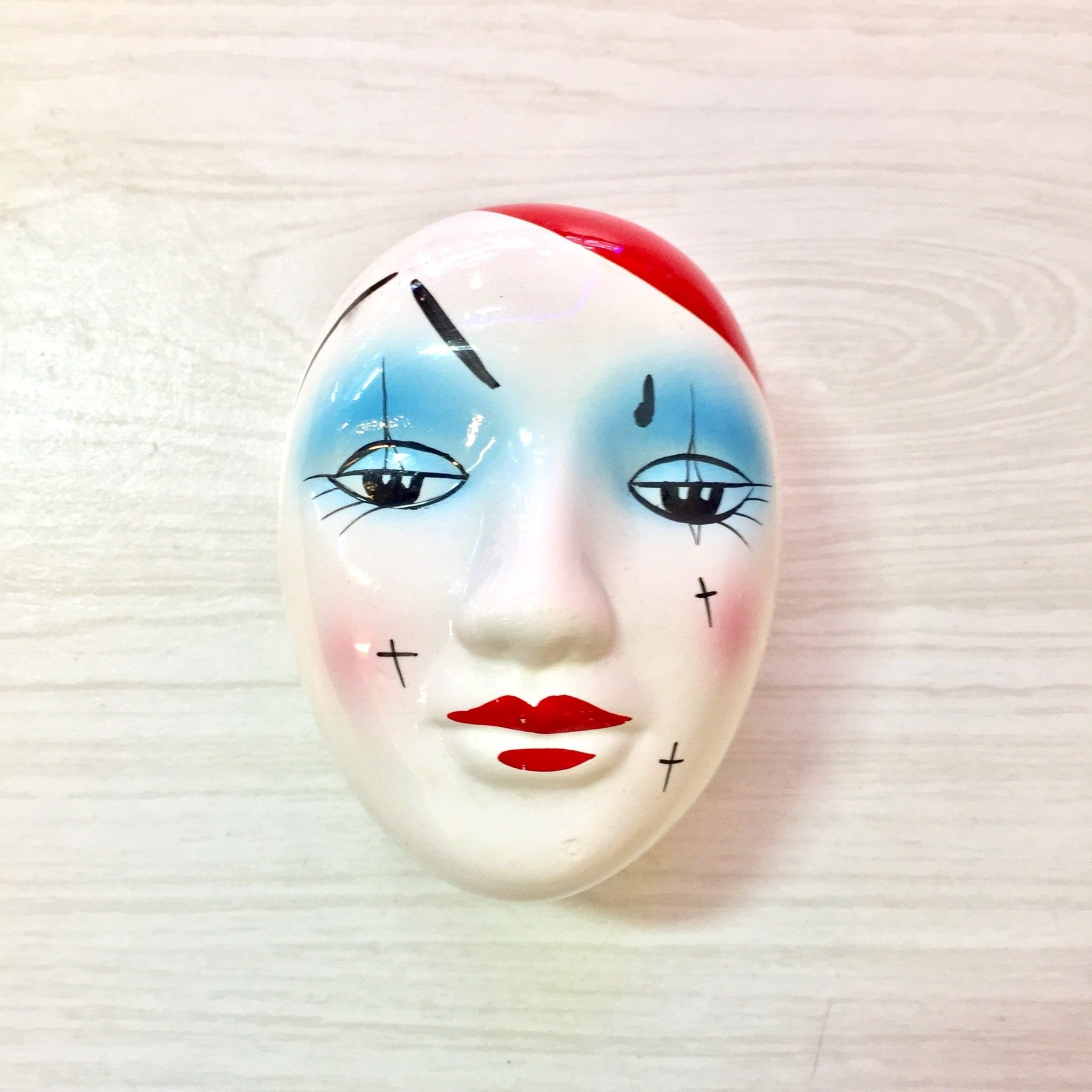 Vintage Trinket Dish | Vintage Home Decor | Ceramic Jewelry Dish | Ring Dish | Mask | Face | Home Decor | Valentines Day | Jewelry Holder |