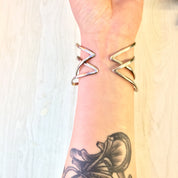 Vintage Silver Bracelet | Cuff Bracelet | Vintage Jewelry | Abstract Jewelry | Sterling Silver | Bracelet | Cuff | Vintage Silver | Jewelry