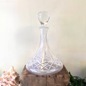 Vintage Ship Captain's Decanter | Crystal Captain's Decanter | Bar | Crystal Decanter | Ship Captain | Vintage Home Decor | Vintage Bar |