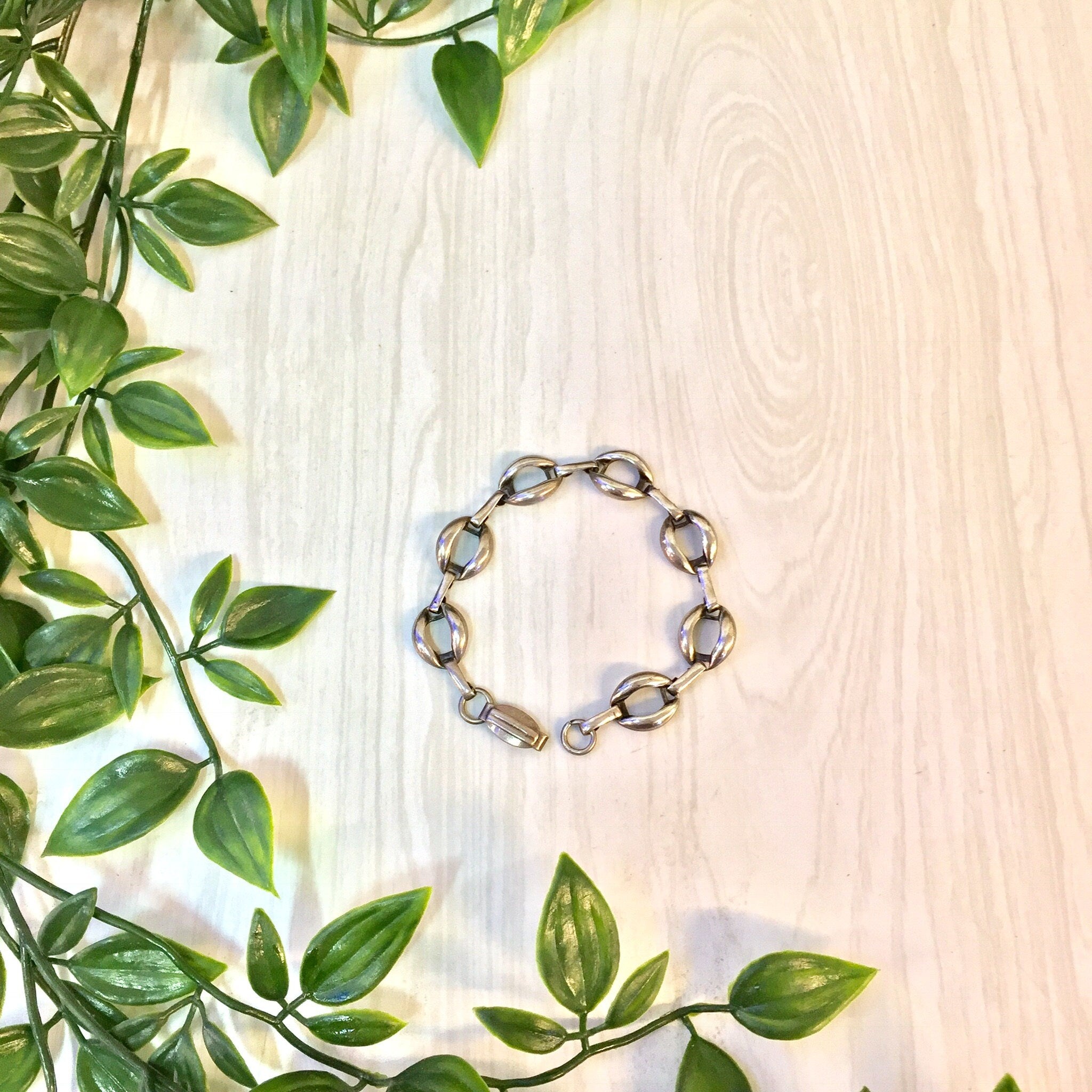 Vintage Silver Bracelet | Link Bracelet | Vintage Jewelry | Sterling Silver | Valentines Day | Simple Bracelet | Silver | Jewelry | Bracelet