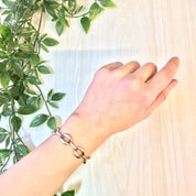 Vintage Silver Bracelet | Link Bracelet | Vintage Jewelry | Sterling Silver | Valentines Day | Simple Bracelet | Silver | Jewelry | Bracelet