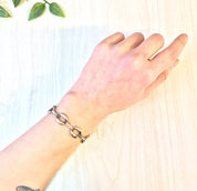 Vintage Silver Bracelet | Link Bracelet | Vintage Jewelry | Sterling Silver | Valentines Day | Simple Bracelet | Silver | Jewelry | Bracelet