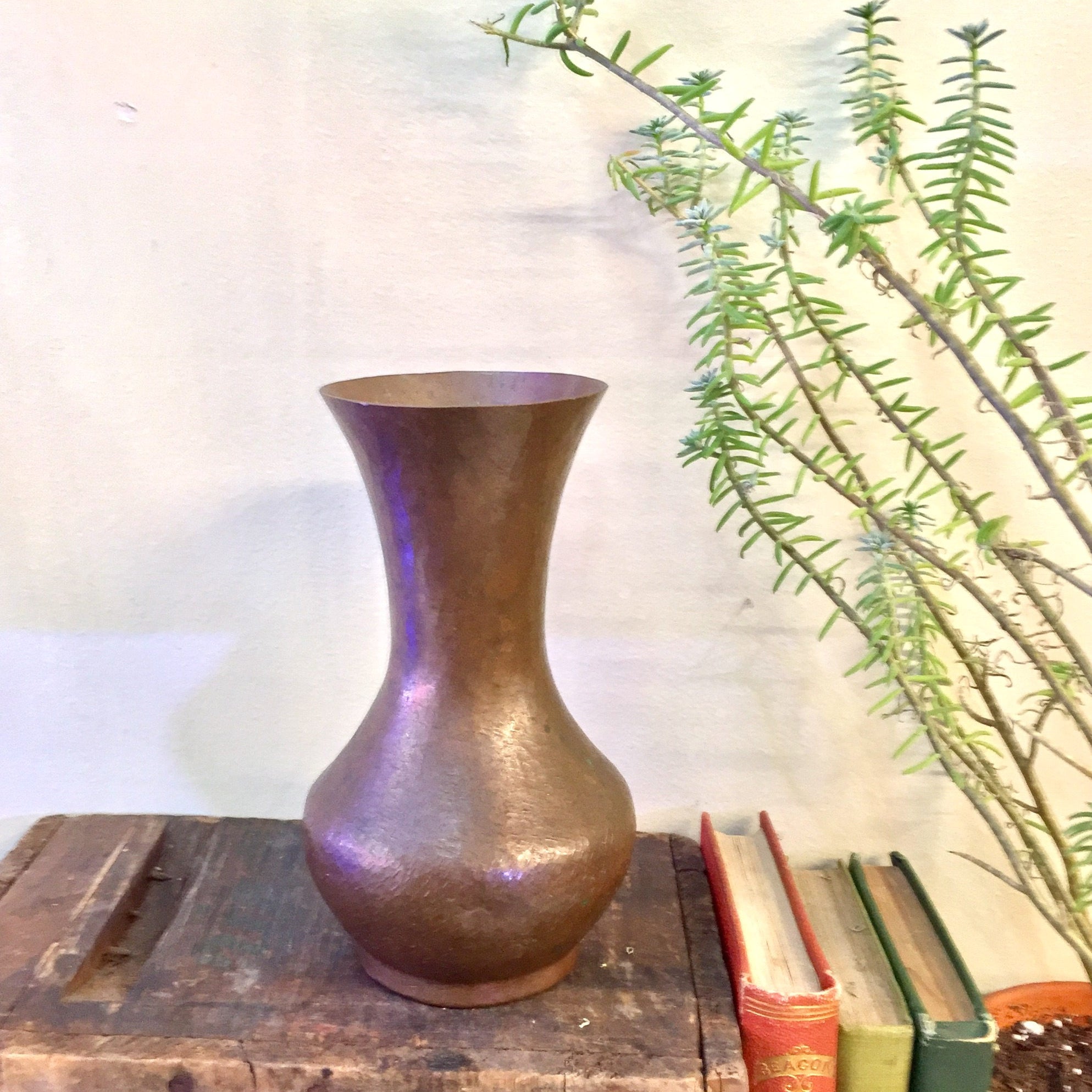 Vintage Copper Vase | Vintage Home Decor | Hammered Copper | Hand Hammered | Vase | Flowers | Centerpiece | Copper | Vintage | Copper Vase