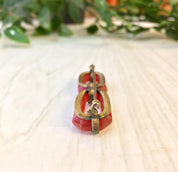 Vintage Red Brooch | Vintage Jewelry | Carnelian Brooch | Vintage Pin | Brooch | Jewelry | Red | White | Green | Carnelian Jewelry | Gift