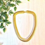 Vintage Necklace | Gold Tone | Gold Necklace | Vintage Jewelry | Statement Necklace | Link Necklace | Costume Jewelry | Valentines Day