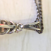 Art Deco Style Necklace with Smoky Quartz Pendant | Large Smoky Quartz Pendant | Vintage Jewelry | Long Chain Necklace | Holiday Gift Idea