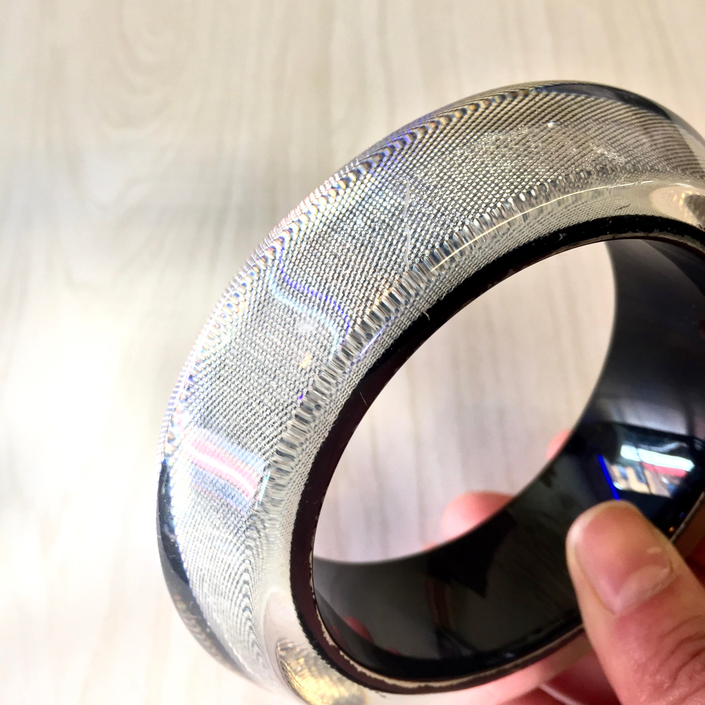 Large Plastic Bangle Bracelet | Vintage Costume Jewelry | Plastic Bracelet | 80's Fashion | 80's Style | Holiday Gift Idea | Gift for Her