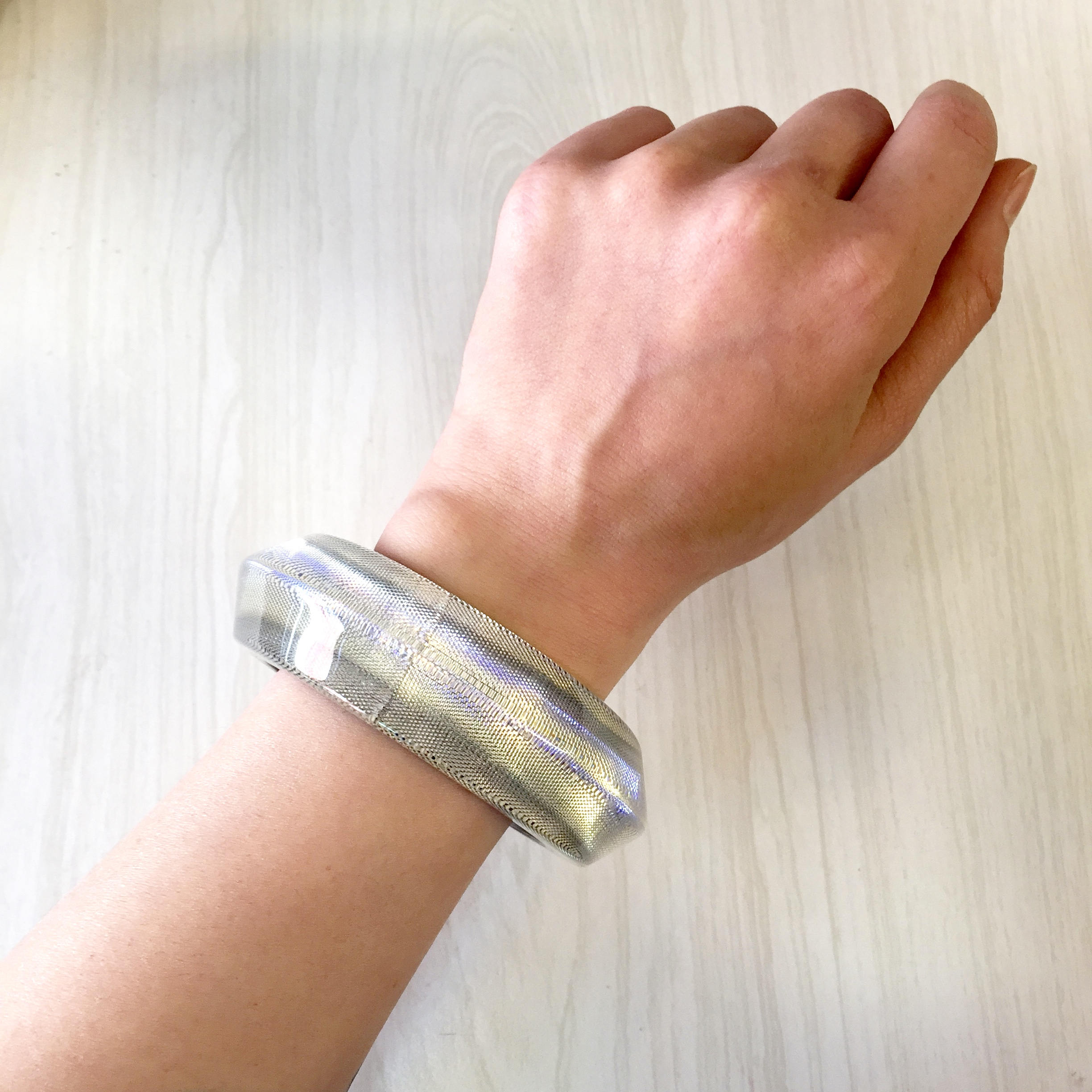 Large Plastic Bangle Bracelet | Vintage Costume Jewelry | Plastic Bracelet | 80's Fashion | 80's Style | Holiday Gift Idea | Gift for Her