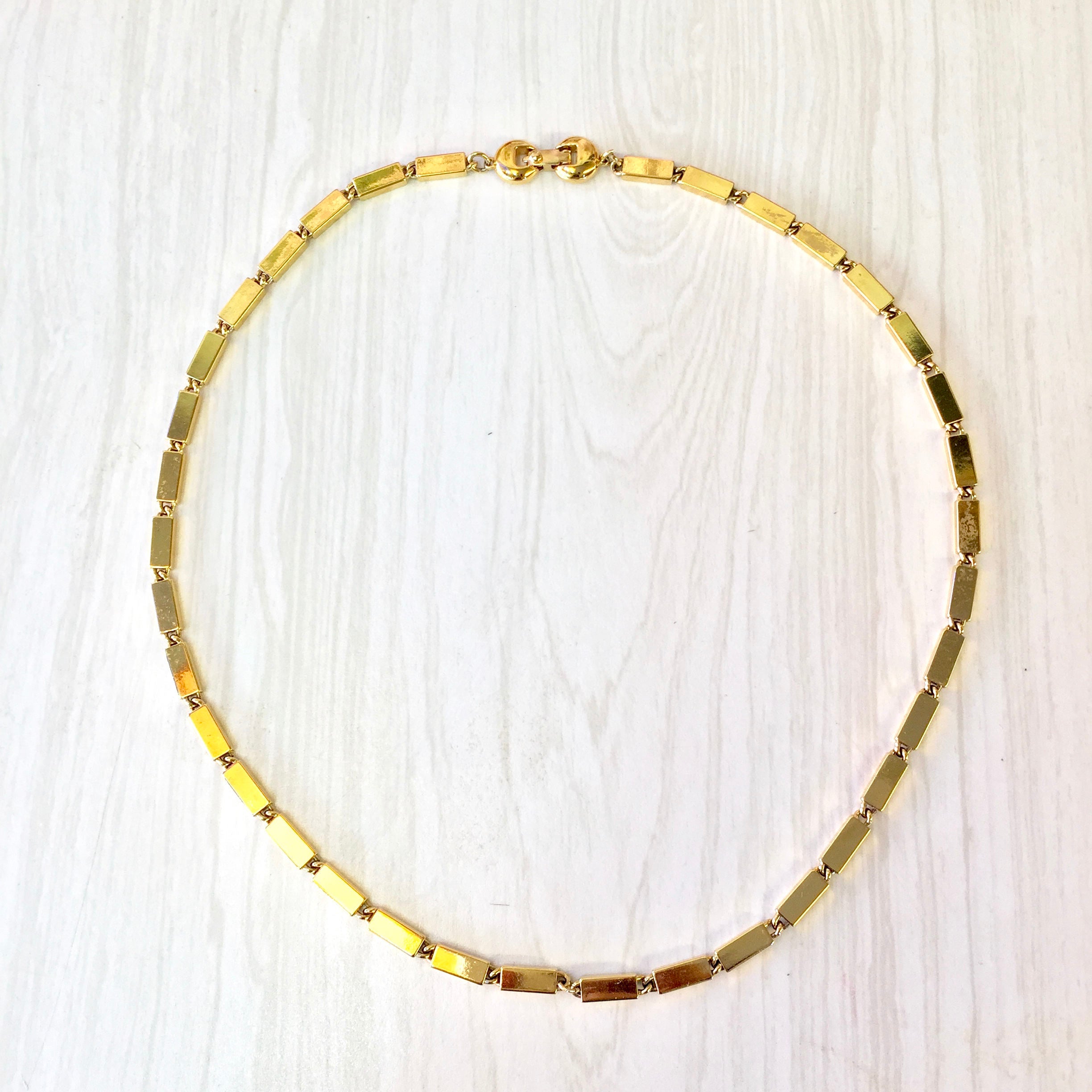 Vintage Gold Tone Monet Necklace | Monet Jewelry | Vintage Necklace | Gold Tone Jewelry | Gold Link Necklace | Holiday Gift Idea |