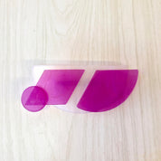 Vintage Plastic Pin in Abstract Design | Pink Pin | Abstract Pin | 80's Fashion | 80s Style | Large Brooch | Costume Jewelry | Holiday Gift