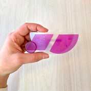 Vintage Plastic Pin in Abstract Design | Pink Pin | Abstract Pin | 80's Fashion | 80s Style | Large Brooch | Costume Jewelry | Holiday Gift
