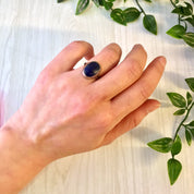 Blue Lapis Ring | Vintage Ring | Vintage Jewelry | Sterling Silver | Silver Ring | Blue Stone | Blue Lapis | Lapis Jewelry | Sterling Ring