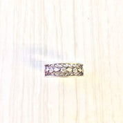 Vintage Silver Ring | Floral Ring | Cut Out Ring | Vintage Jewelry | Filagree | Diamond Shape | Engagement Jewelry | Wedding Band | Gift