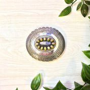 Concho Belt Buckle | Silver Concho | Belt Buckle | Vintage Concho | Sterling Silver | Blue Lapis | Green | Concho Belt | Navajo Buckle