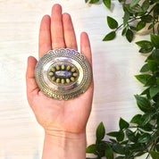Concho Belt Buckle | Silver Concho | Belt Buckle | Vintage Concho | Sterling Silver | Blue Lapis | Green | Concho Belt | Navajo Buckle