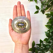 Concho Belt Buckle | Silver Concho | Belt Buckle | Vintage Concho | Sterling Silver | Blue Lapis | Green | Concho Belt | Navajo Buckle