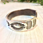Vintage Hopi Cuff | Silver Cuff Bracelet | Hopi Jewelry | Sun | Moon | Stars | Stamped Cuff | Rare Hopi Cuff | Vintage Jewelry | Gift Idea