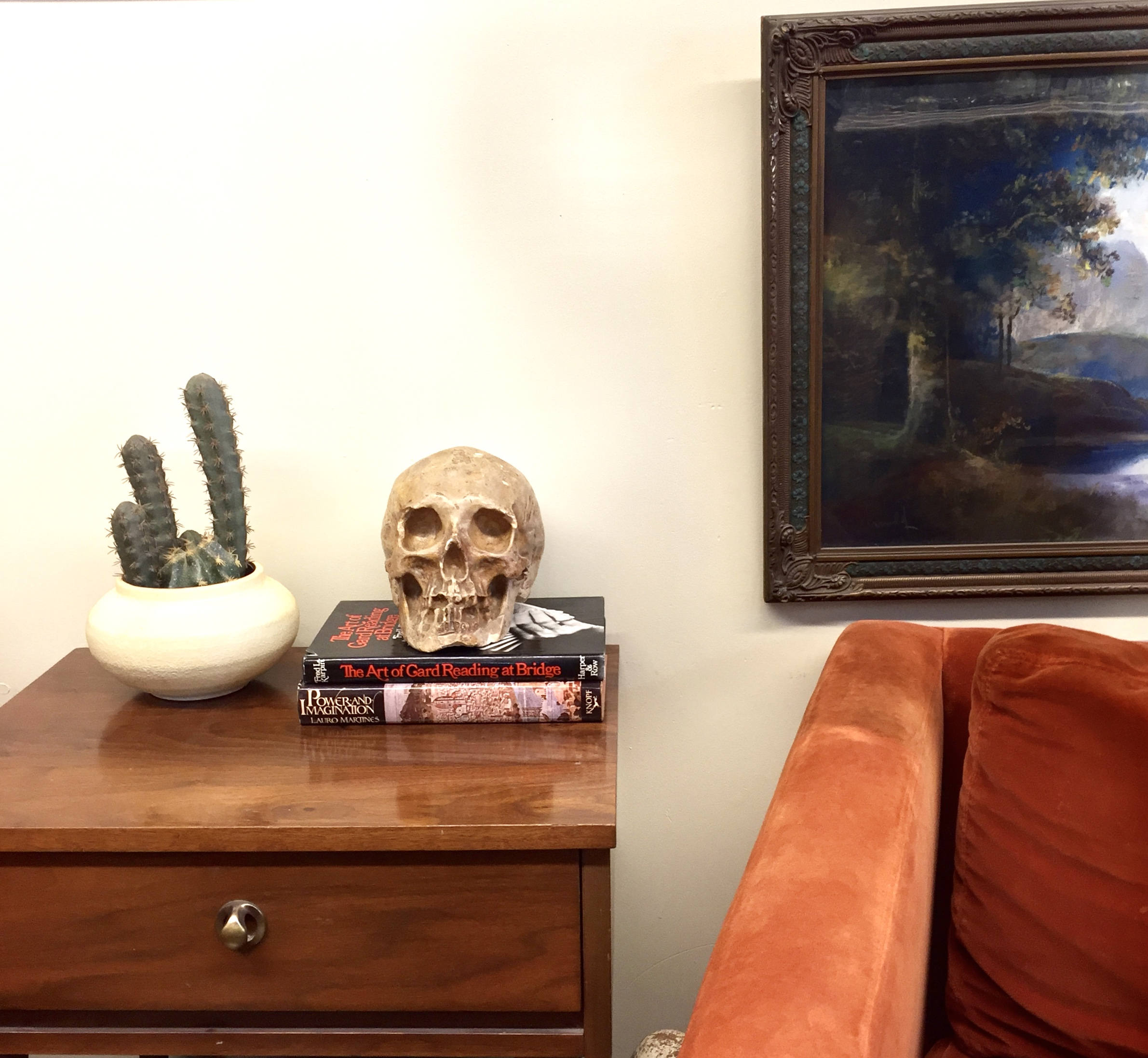 Vintage Decorative Human Skull | Ceramic Skull Decoration | Vintage Home Decor | Mantle Piece | Holiday Gift Idea | Ceramic Art |