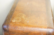 Vintage Art Deco night stands end tables retro wooden beveled edges drawers